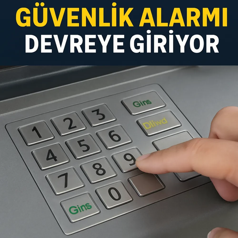 ATM Kırmızı Tuşuna Uzun Basınca Güvenlik Alarmı Devreye Giriyor